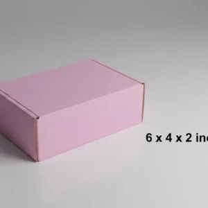 Imported 3-Ply Corrugated Box – 6×4×2 Inches – Multi-Color Options