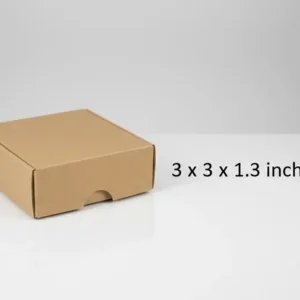 Kraft Paper E-commerce Box – 3×3×1.3 Inches
