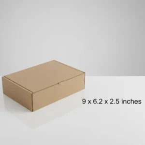 Large Brown Kraft Shipping Box – 9×6.2×2.5 Inches – Multi-Purpose Packaging