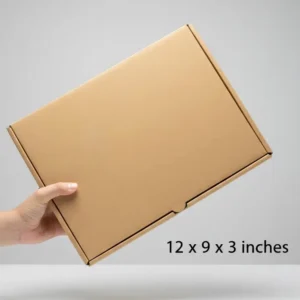 Brown Kraft Packaging Box – 12×9×3 Inches – Perfect for Clothing, Gifts & Orders