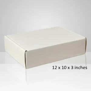 Premium Laminated E-commerce Box – 12×10×3 Inches – Perfect for Clothing & Large Items