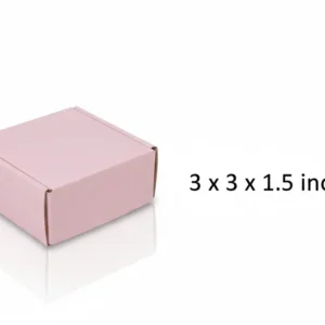Pink Gift Box (Laminated) – 3×3×1.5 Inches – For Jewelry & Accessories