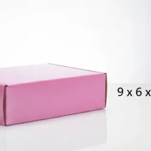 Large 3-Ply Corrugated Laminated Box – 9×6×2.5 Inches – Multi-Color Options