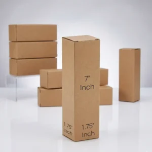 Premium Kraft Oil & Serum Box – 1.75×1.75×7 Inches