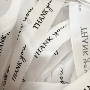 Thank You Printed Ribbon