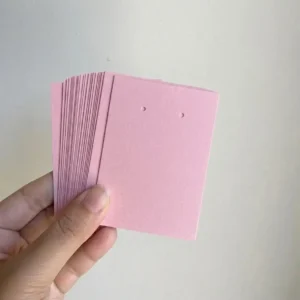 Simple Earring & Necklace Display Cards with Pouch
