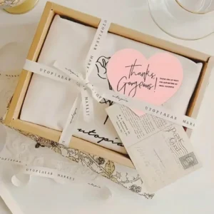 Heart Shape Thank You Cards