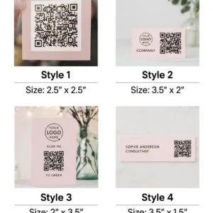 50 Custom QR Code Cards